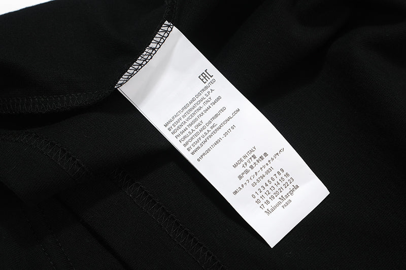 Maison Margiela MM6 Kitten Number Logo T-shirt Black