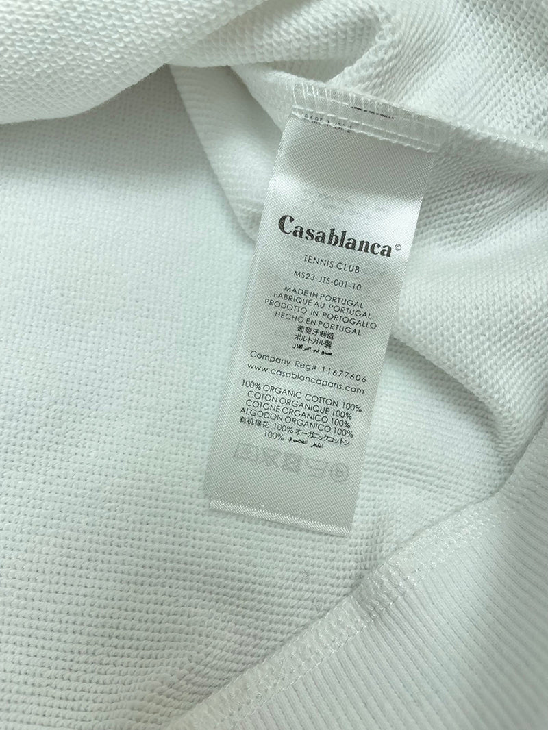Casablanca Tennis Club Icon Hoodie White