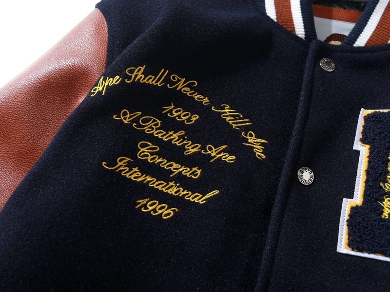 BAPE x Concepts Varsity Jacket Navy