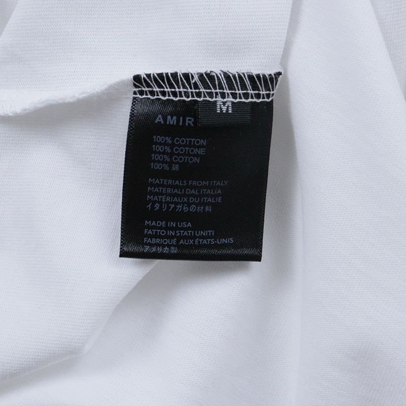 AMIRI Logo-Print Cotton T Shirt White