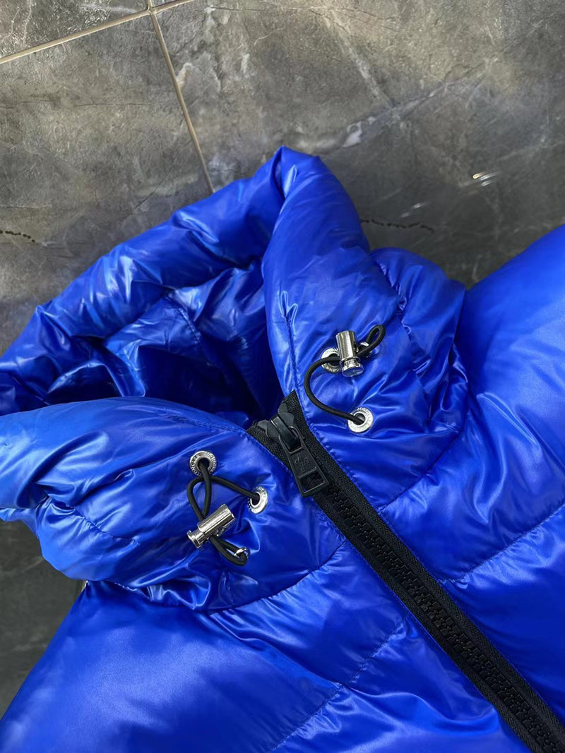 Moncler Ecrins Blue Nylon Down Jacket