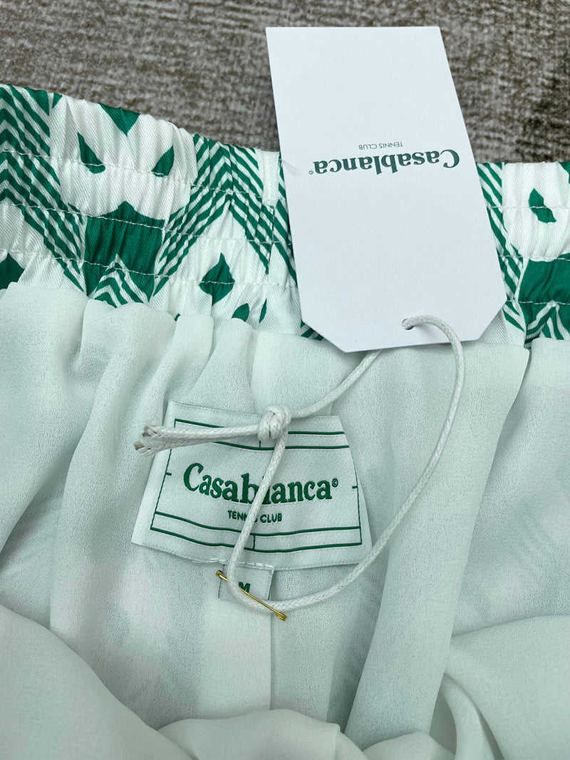 CASABLANCA Heart Monogram Sport Silk Short