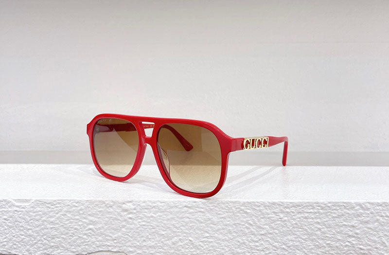 Gucci logo-plaque Tortoiseshell Sunglasses