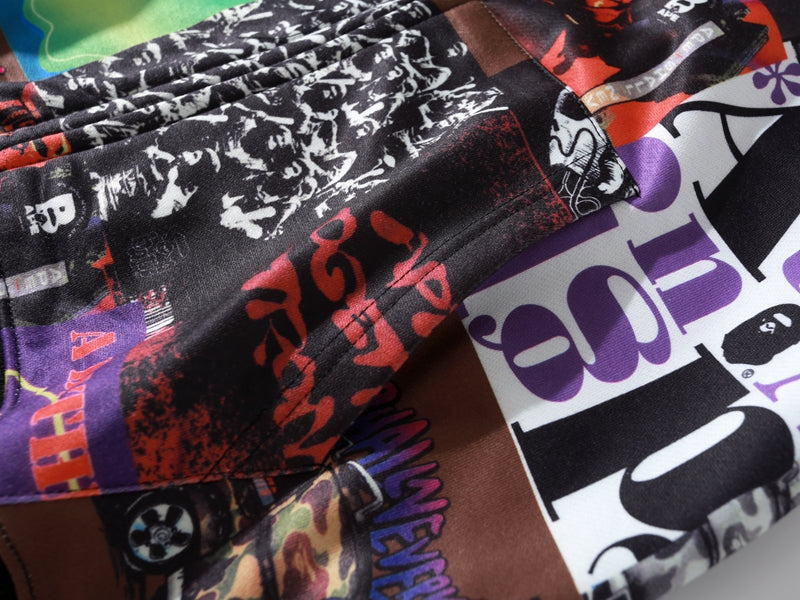 BAPE Album Monogram Shark Hoodie Multicolor
