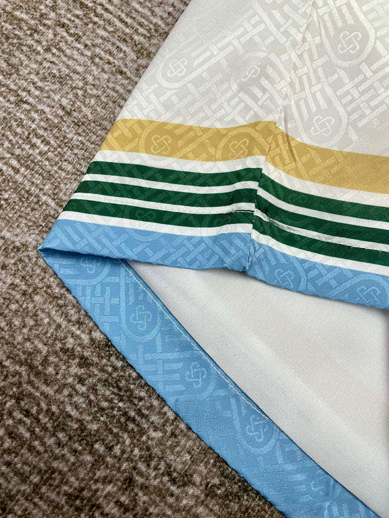 CASABLANCA Casa Way Printed Silk Short