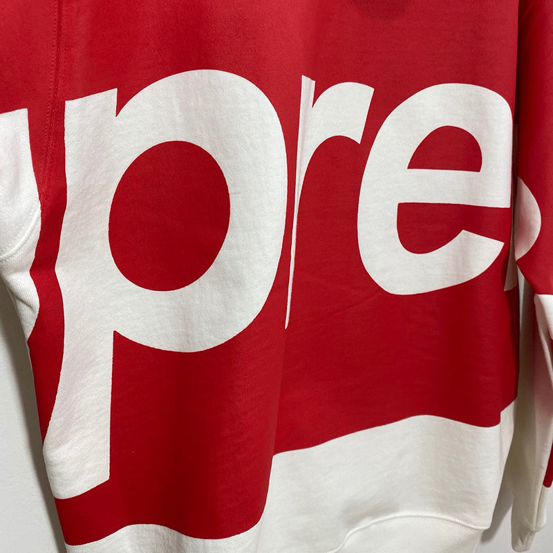 Supreme Big Logo Hooded Sweatshirt White