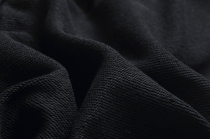 Off-White Oversized Fit Allover Logo Hoodie Black