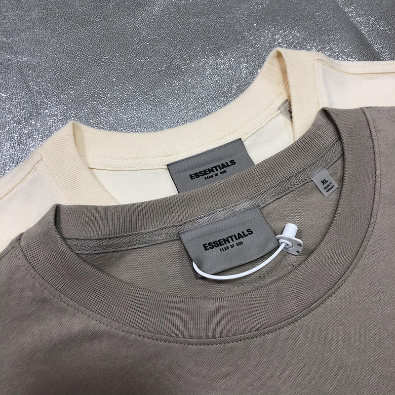 Fear of God Essentials Boxy T-Shirt Applique Logo 'Rain Drum'