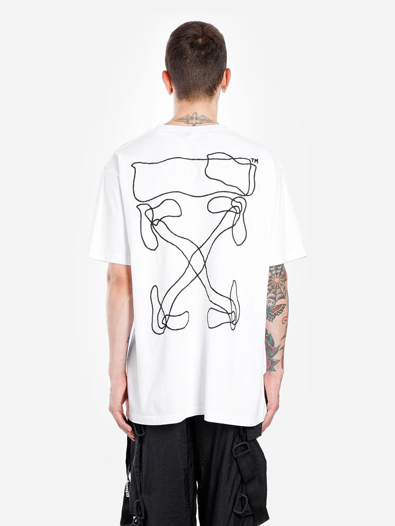 Off-White Oversized Abstract Arrows Embroidered T-shirt