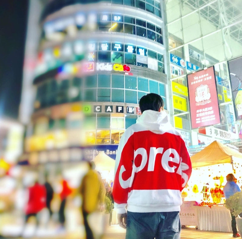 Supreme Big Logo Hooded Sweatshirt White