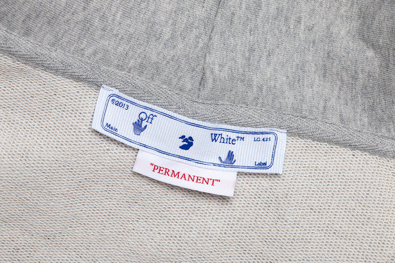 OFF-WHITE Black Paint Script Skate Hoodie Black