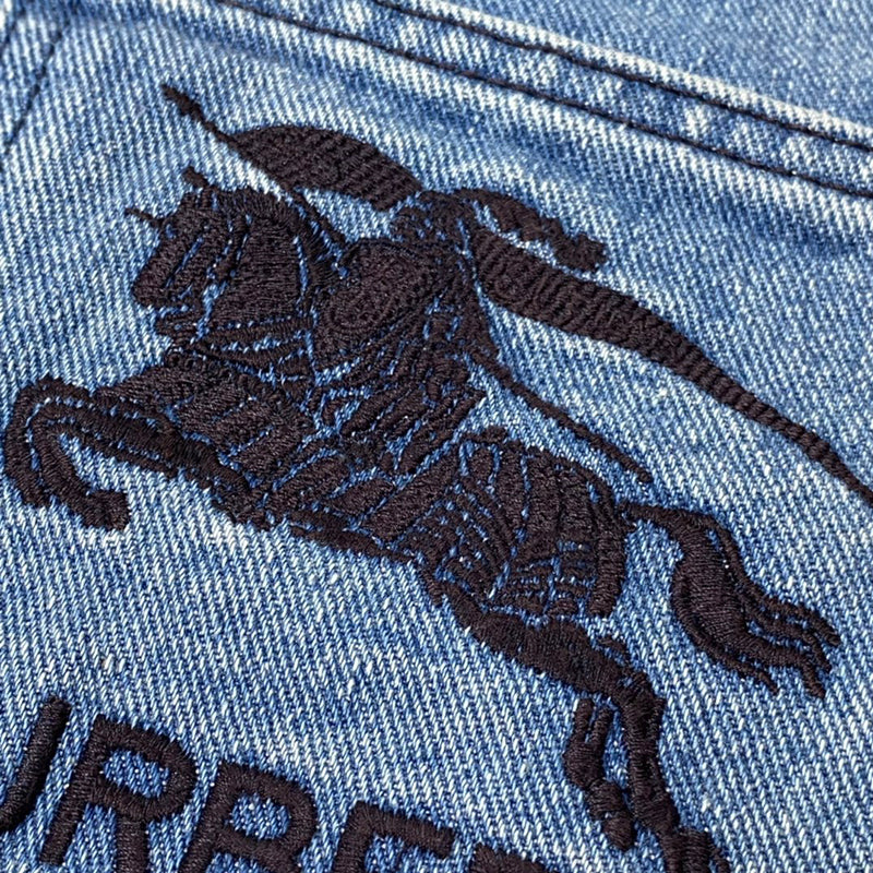 Supreme Burberry Denim Short Washed Blue