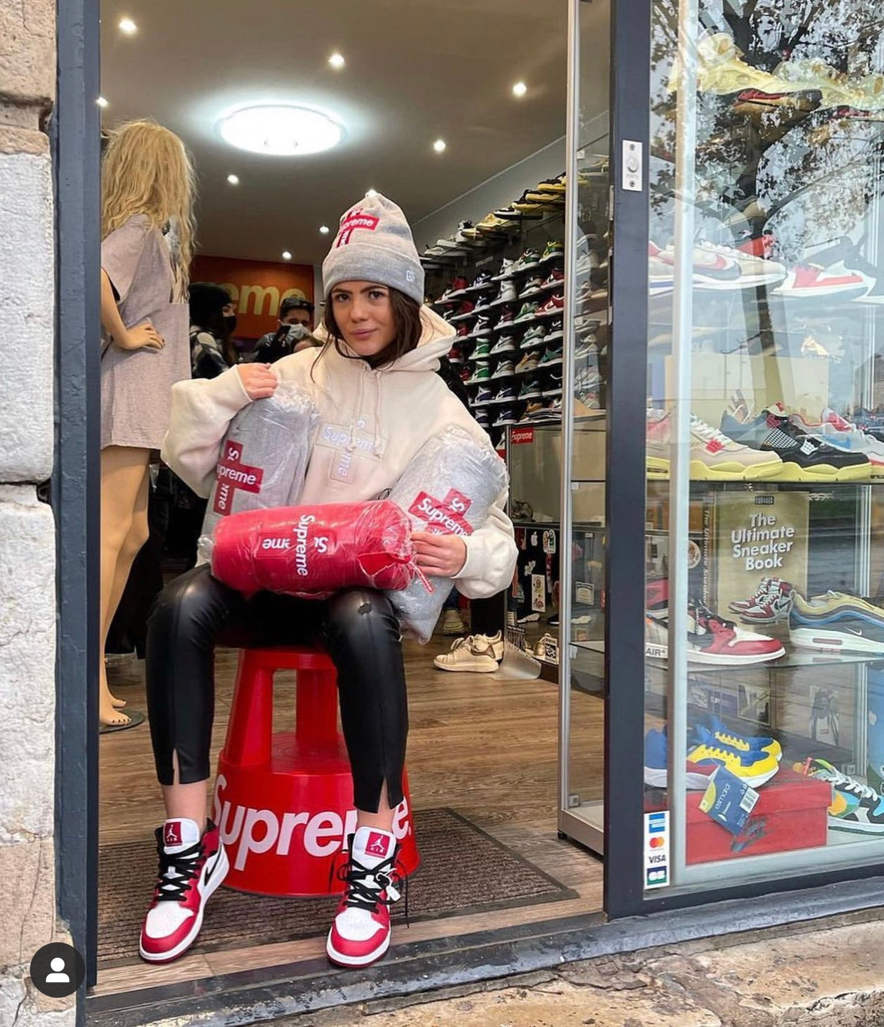 Supreme Cross Box Logo Hooded Sweatshirt