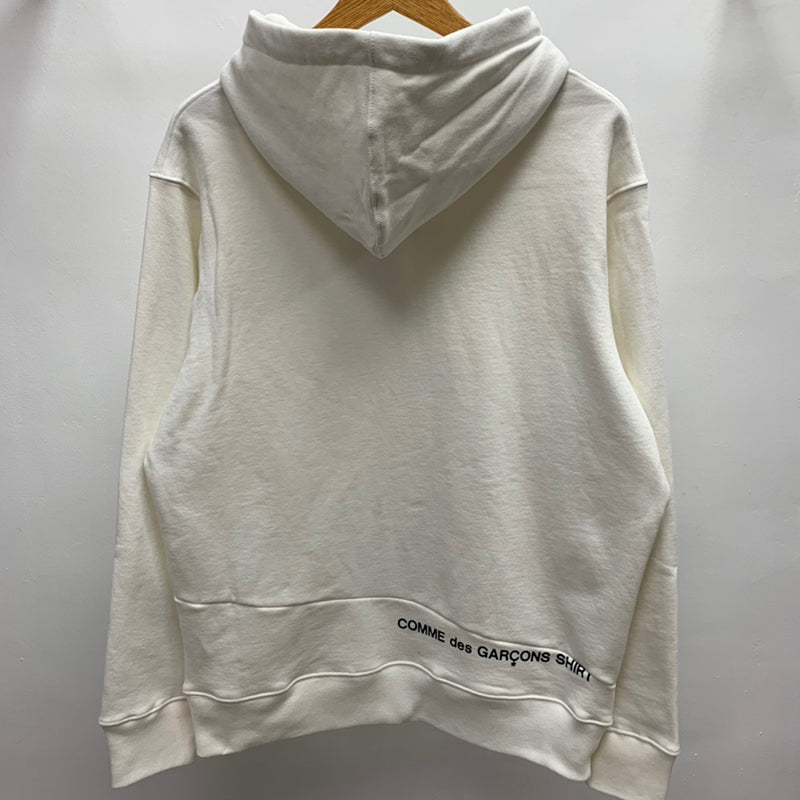 Supreme Comme des Garcons SHIRT Split Box Logo Hooded Sweatshirt White