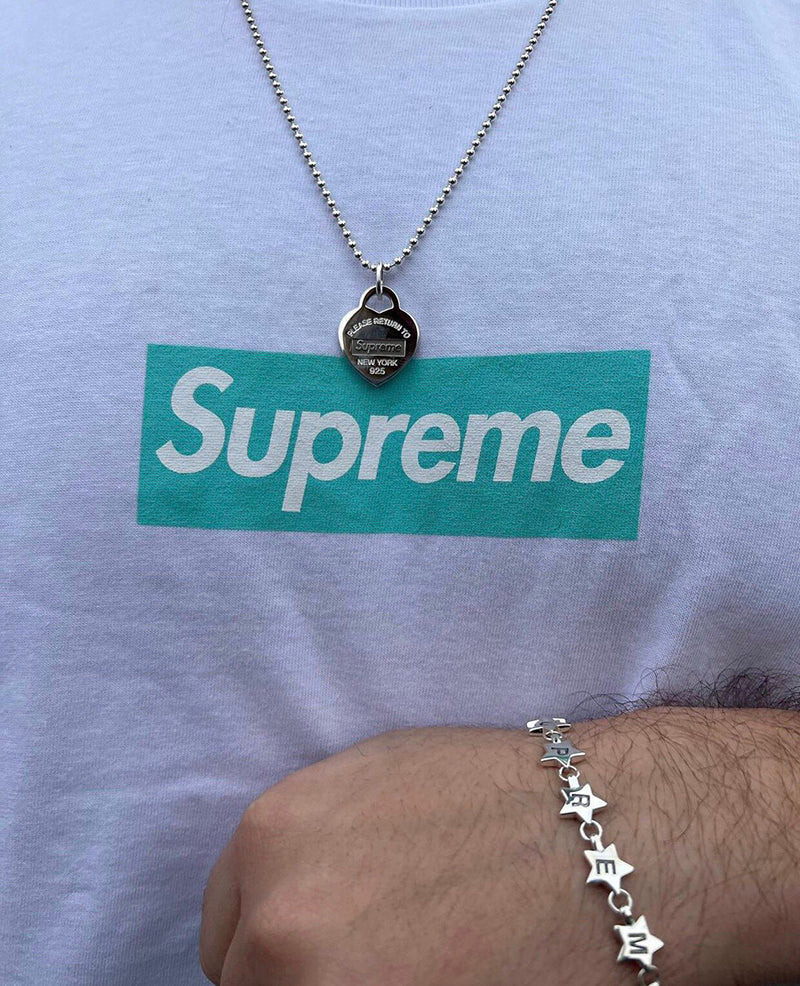 Supreme Tiffany & Co. Box Logo Tee White
