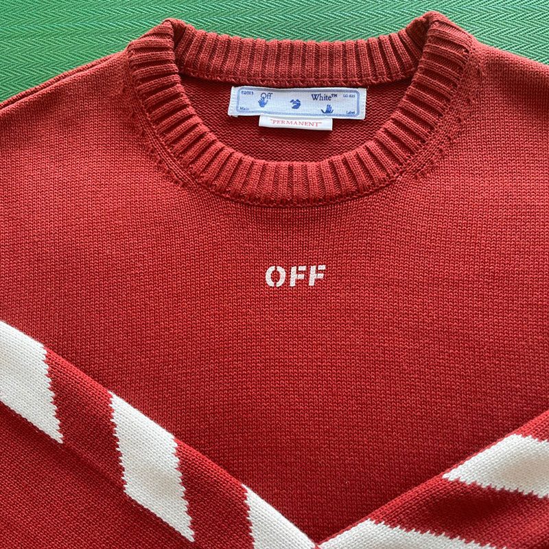 Off-White Diag Arrows Knit Sweater Black