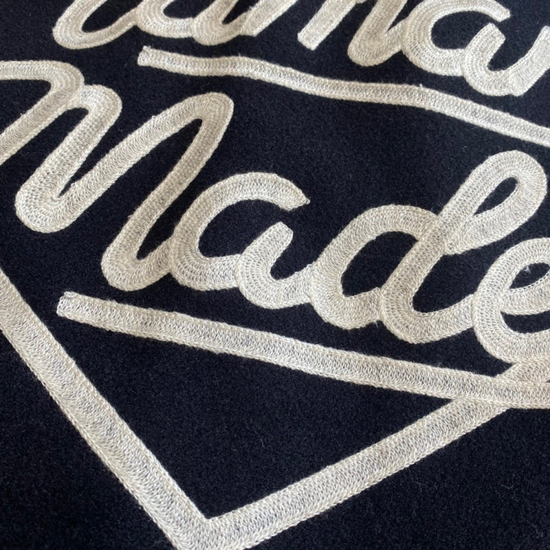 Human Made Duck Navy Blue and Grey Varsity Jacket
