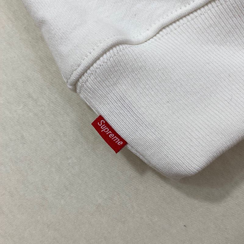 Supreme Big Logo Hooded Sweatshirt White
