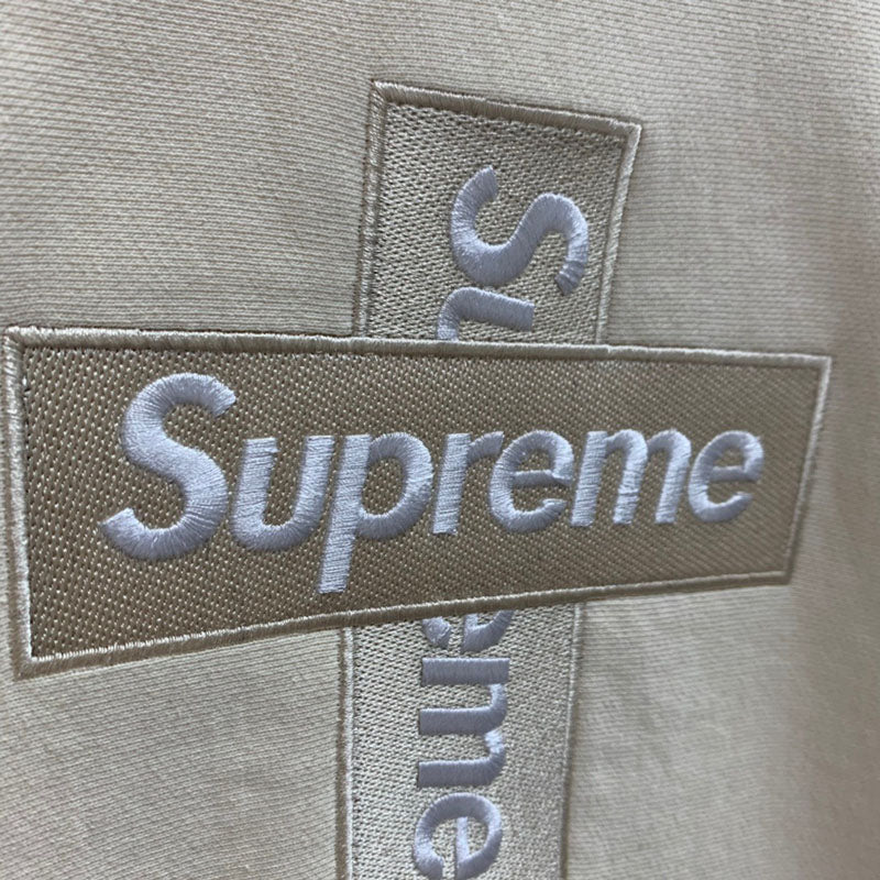 Supreme Cross Box Logo Hooded Sweatshirt