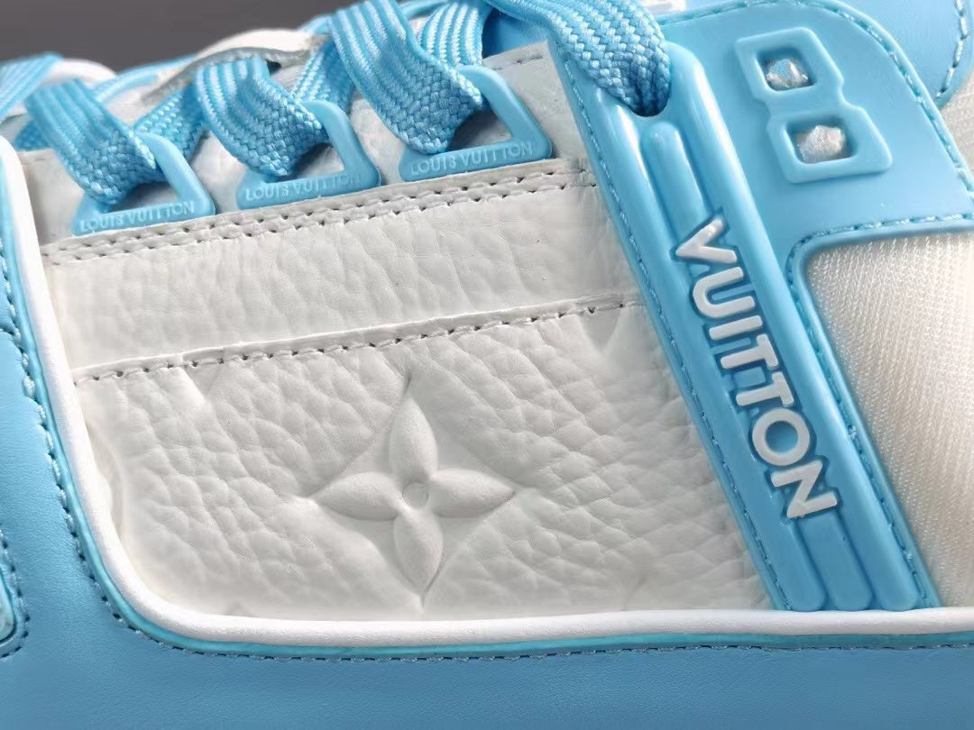 Louis Vuitton Trainer Low White Sky Blue