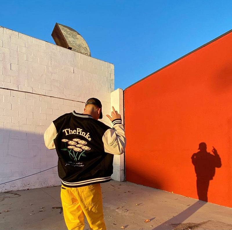 Vandy The Pink 4 Year Anniversary Varsity Jacket "Black Sail"
