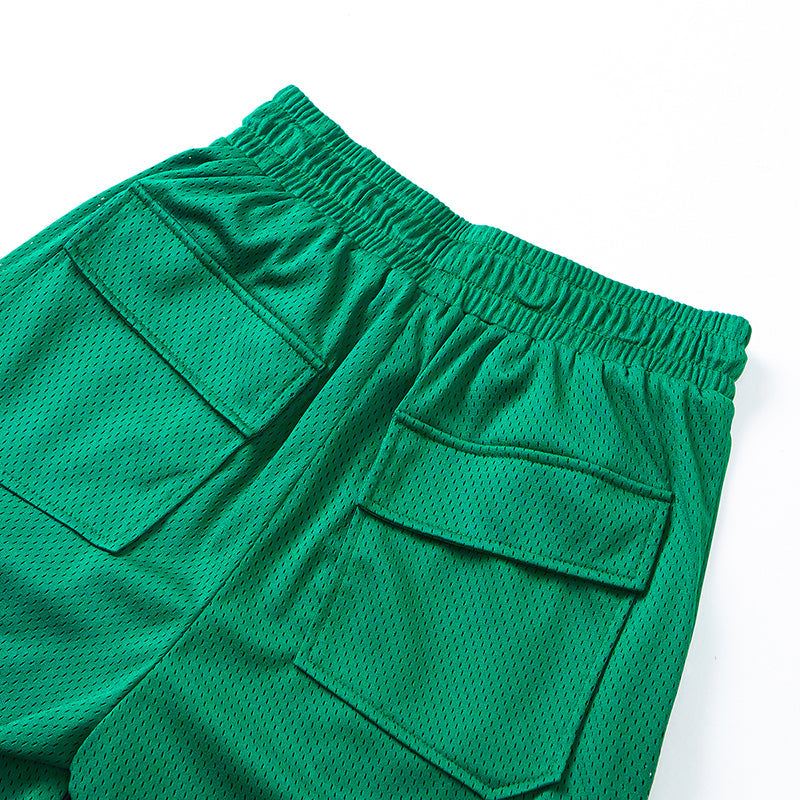 Rhude Rh Logo Shorts Mesh Grey
