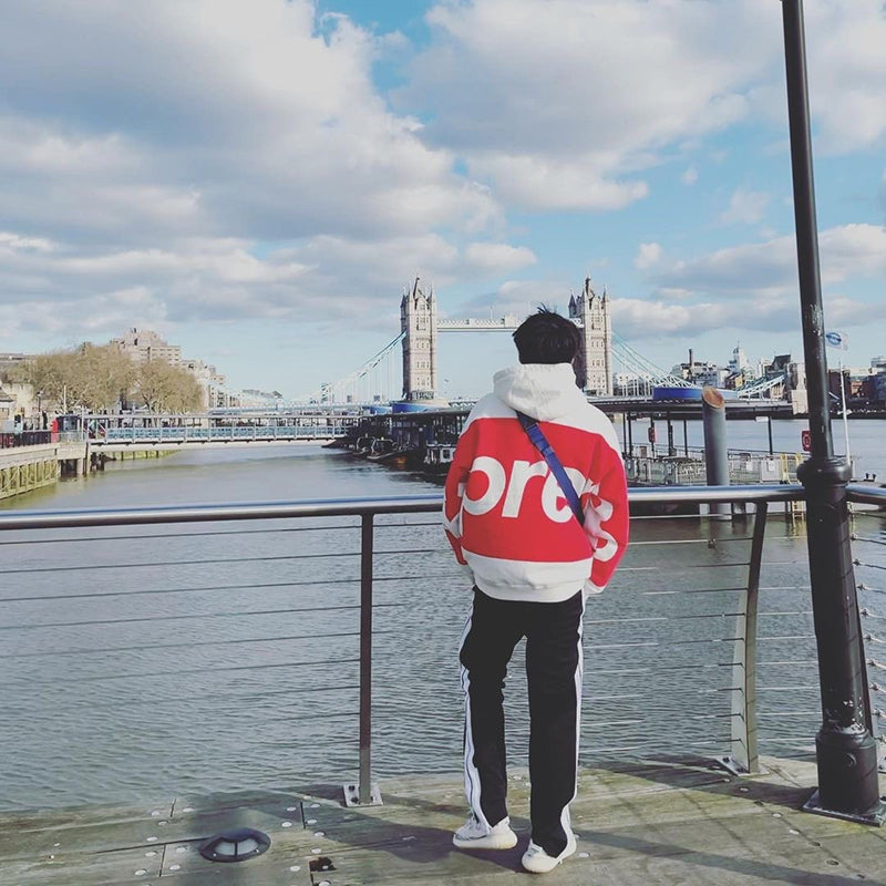 Supreme Big Logo Hooded Sweatshirt White