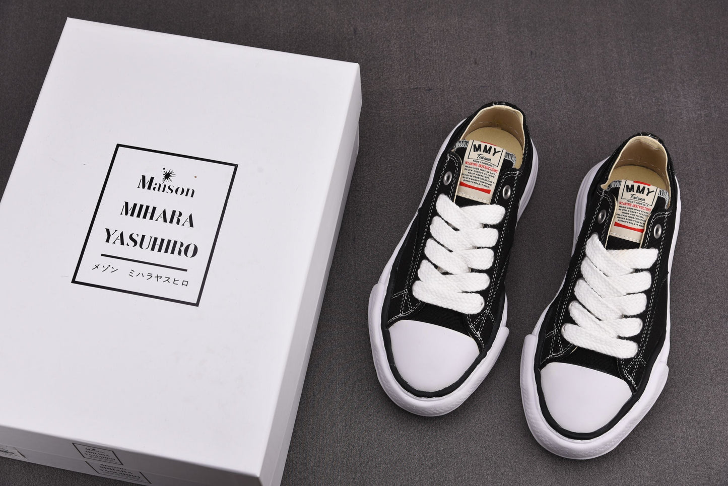 MMY Maison Mihara Yasuhiro Black Peterson Original Sole Sneakers
