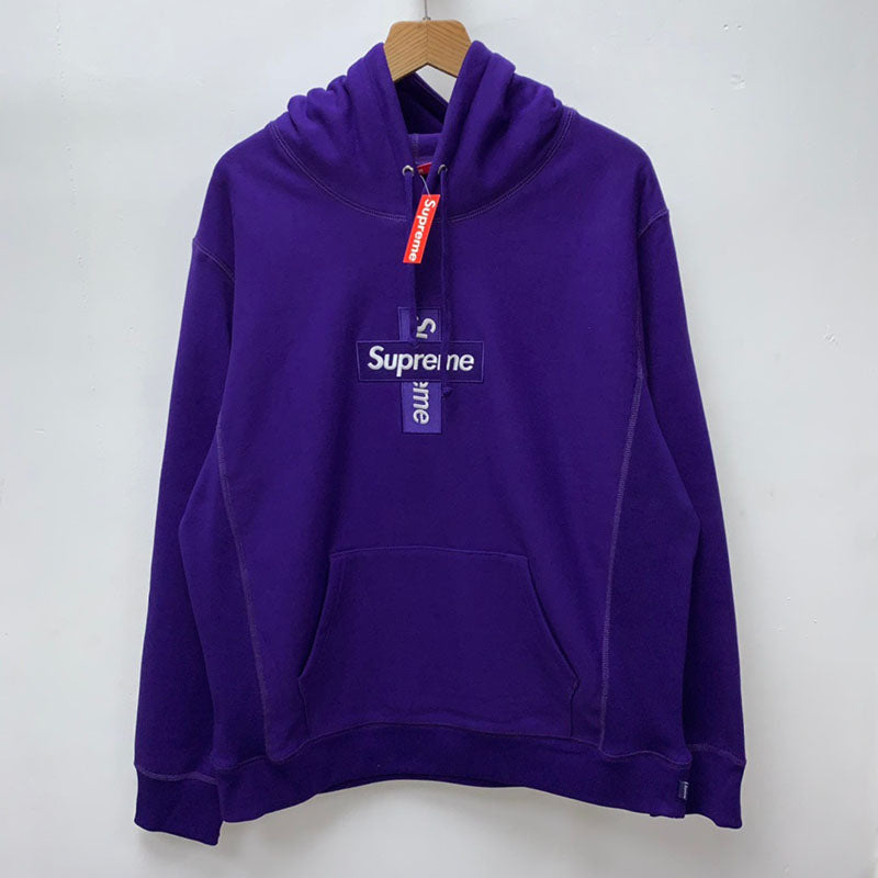 Supreme Cross Box Logo Hooded Sweatshirt