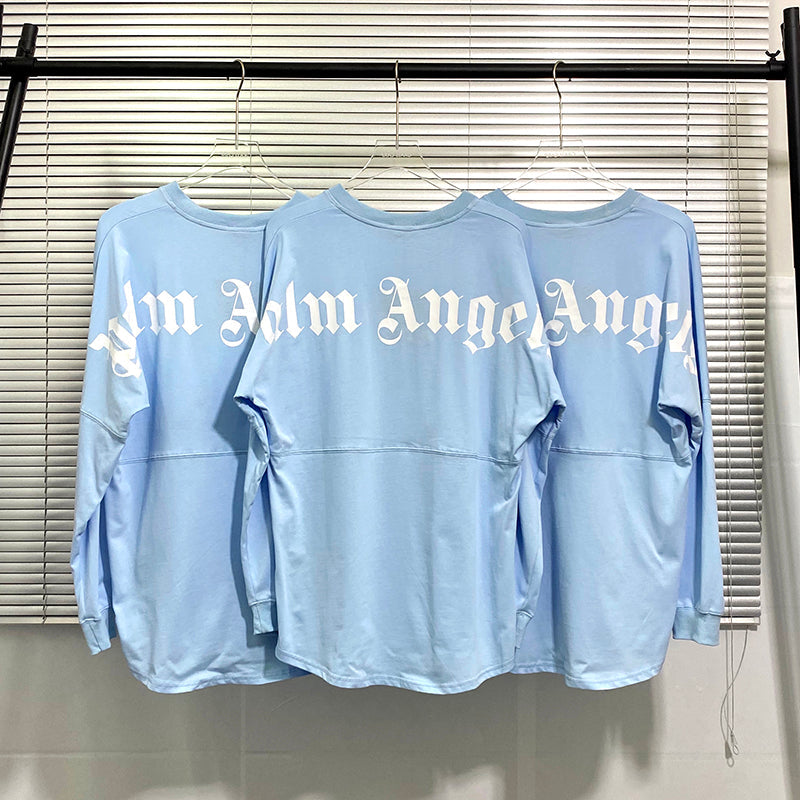 Palm Angels Logo Mock Neck Longsleeve T-Shirt