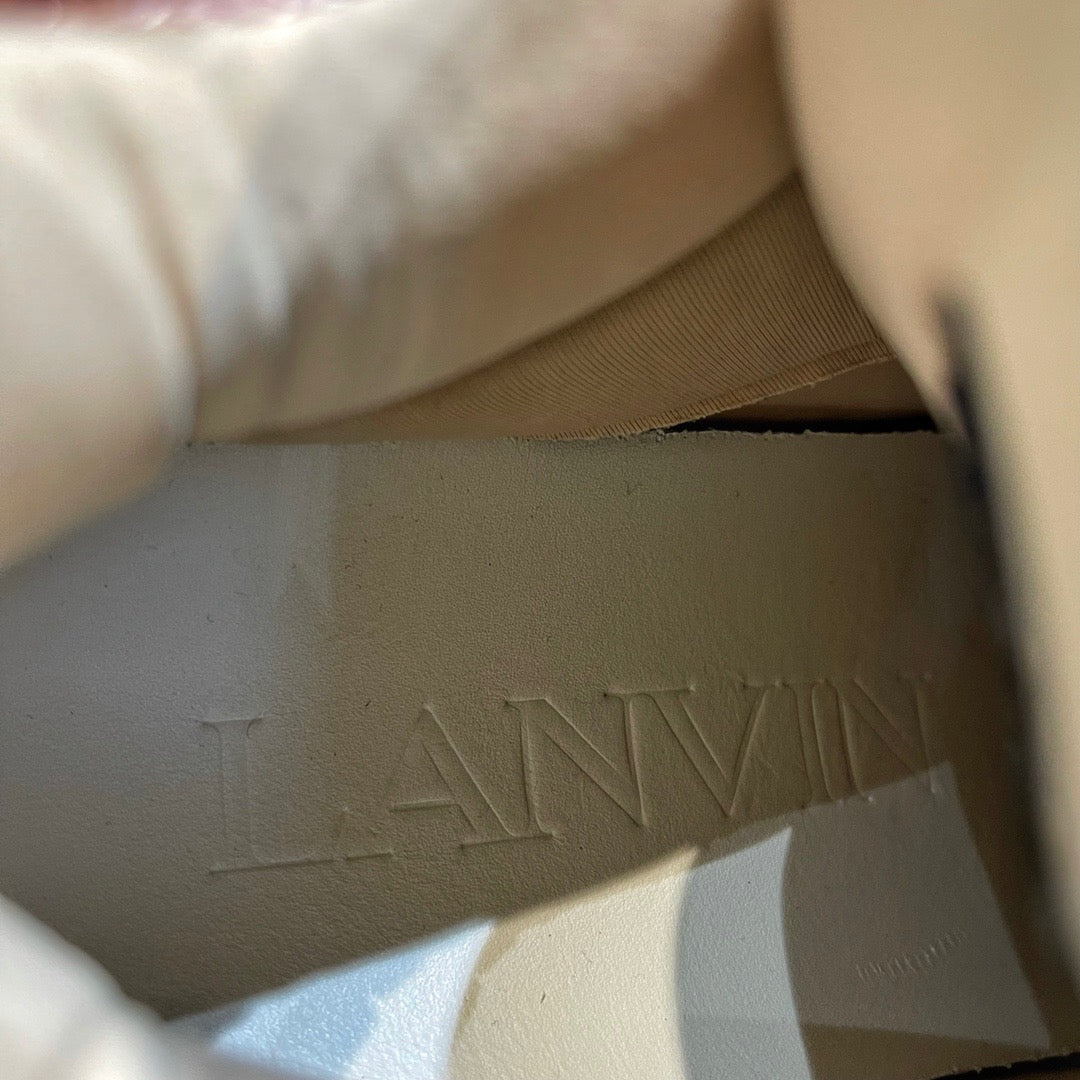 Lanvin Leather Curb White Ivory