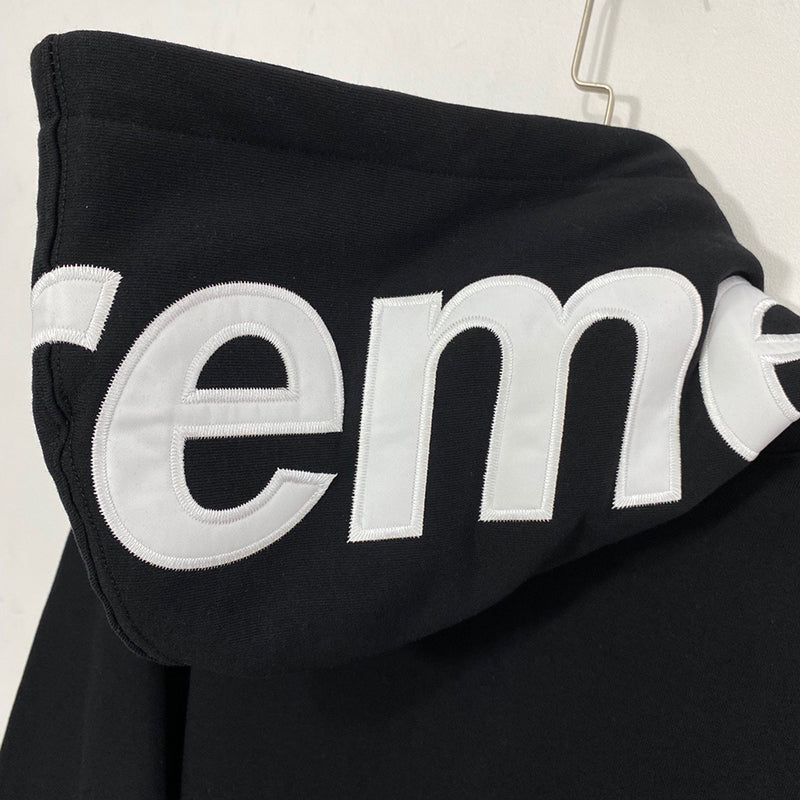 Supreme Contrast Hooded Sweatshirt Black