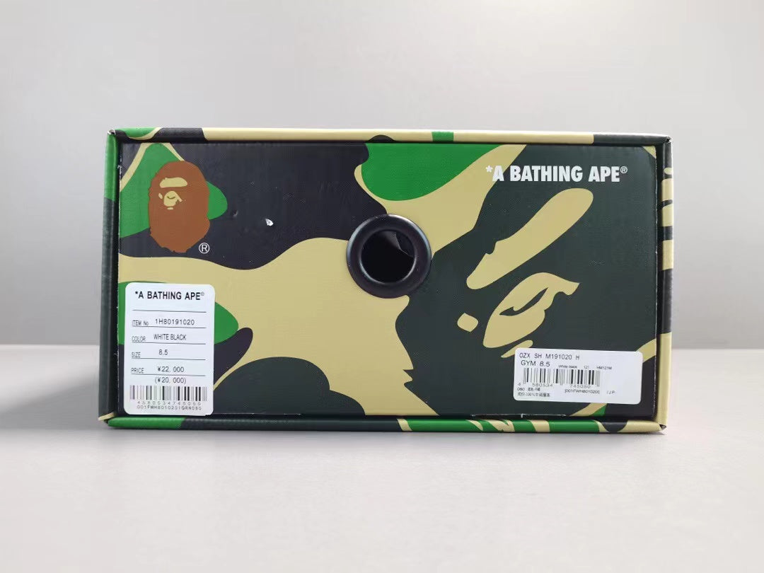 A Bathing Ape Bape SK8 Sta White Silver