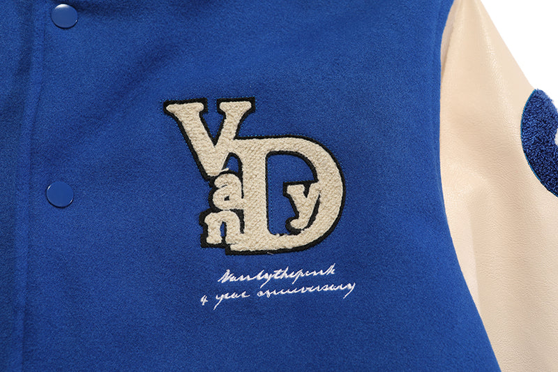 Vandy The Pink 4 Year Anniversary Varsity Jacket "Blue Sail"