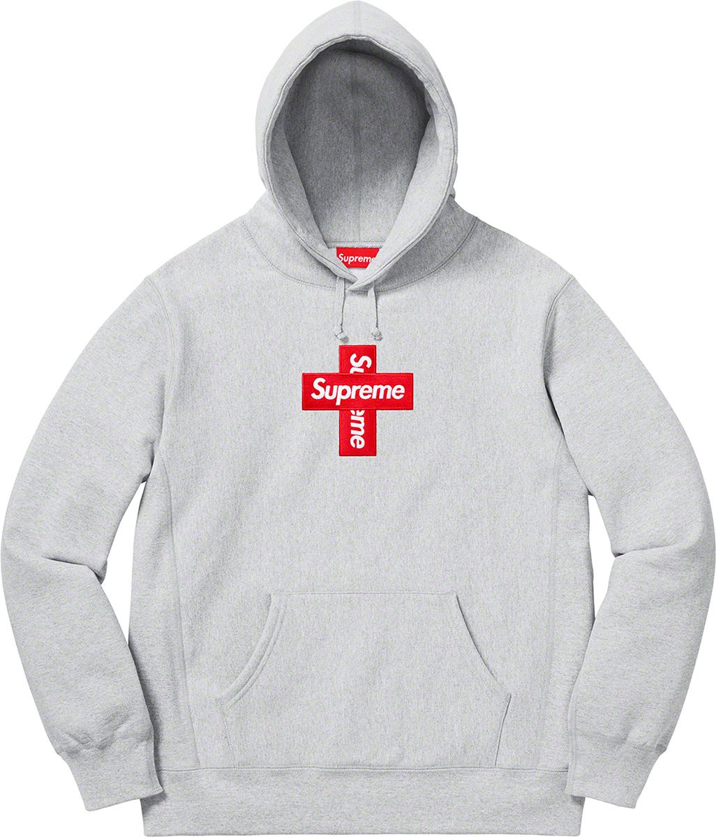 Supreme Cross Box Logo Hooded Sweatshirt