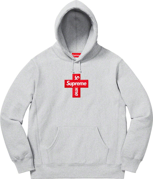 Supreme Cross Box Logo Hooded Sweatshirt