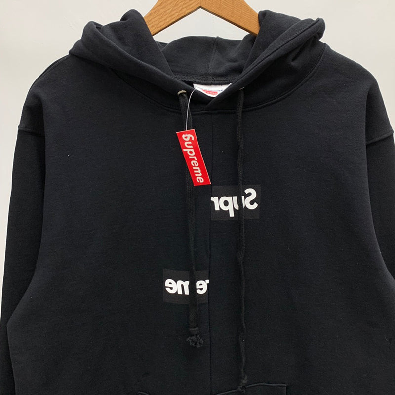 Supreme Comme des Garcons SHIRT Split Box Logo Hooded Sweatshirt Black