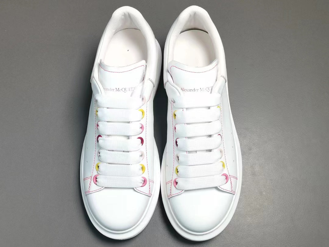 Alexander McQueen Wmns Oversized Sneaker 'White Rainbow'