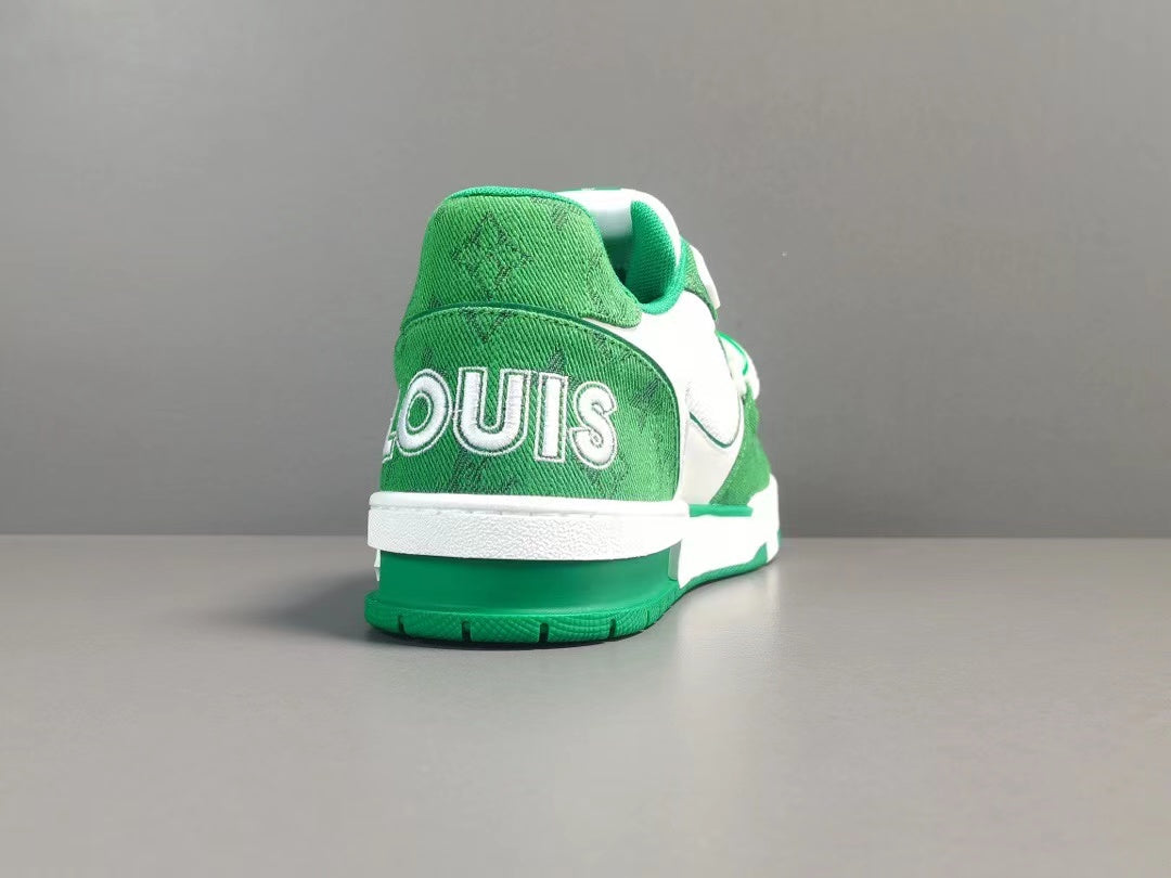 Louis Vuitton Trainer Monogram Denim Green