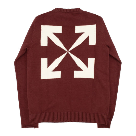 Off-White Diag Arrows Knit Sweater Black Red