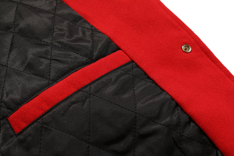 Vandy The Pink 4 Year Anniversary Varsity Jacket "Red Burguer"