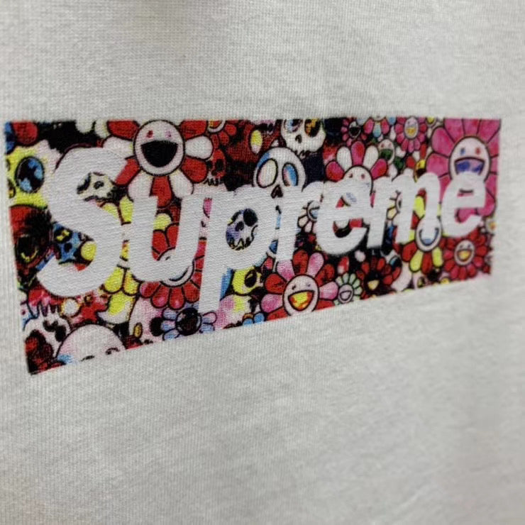 Supreme Takashi Murakami COVID-19 Relief Box Logo Tee White