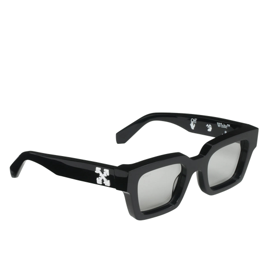Off-White Rectangular Frame Sunglasses Transparent Lenses