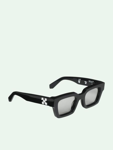 Off-White Rectangular Frame Sunglasses Transparent Lenses