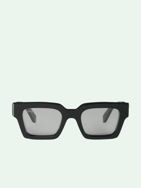 Off-White Rectangular Frame Sunglasses Transparent Lenses