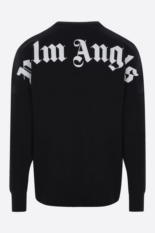 Palm Angels Logo Mock Neck Longsleeve T-Shirt