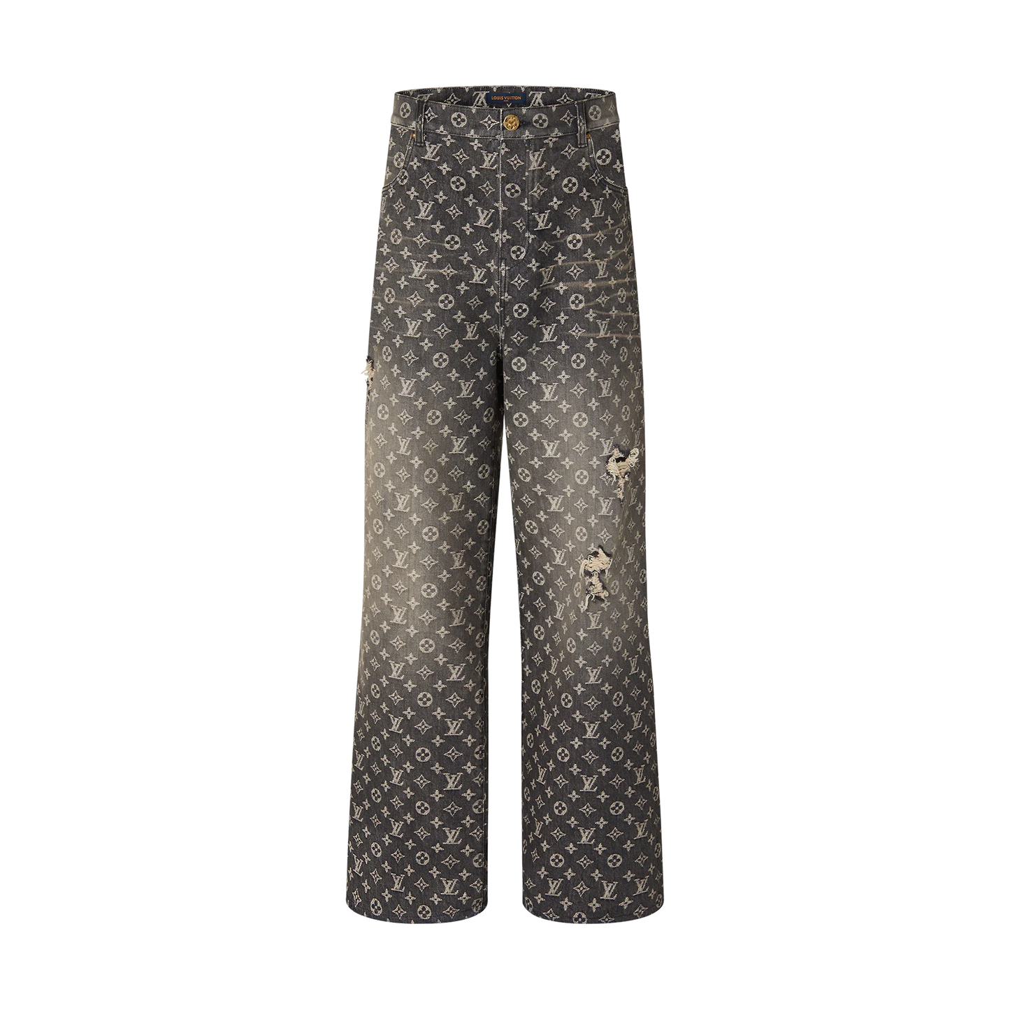 LOUIS VUITTON BAGGY DENIM MONOGRAM PANTS