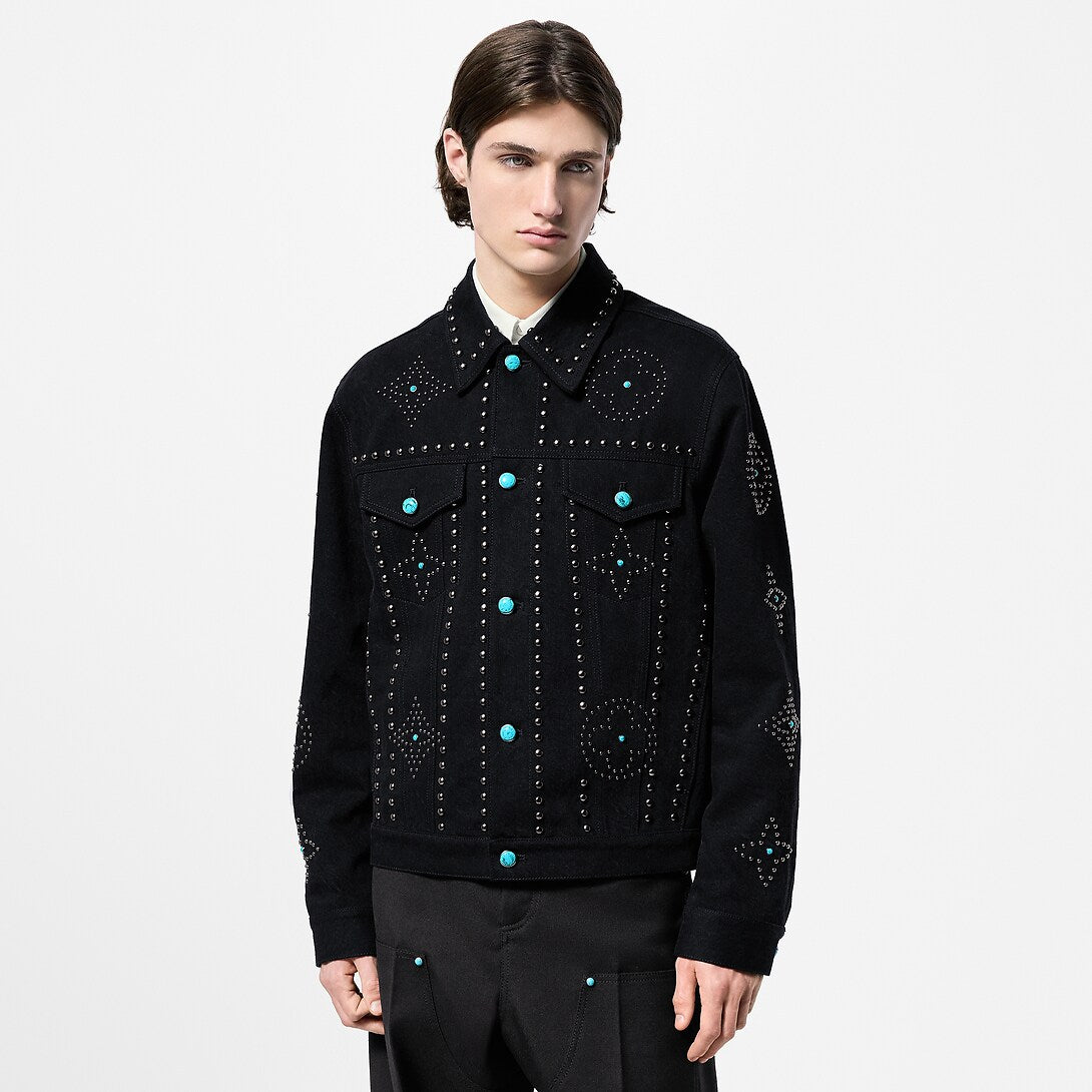 Louis Vuitton LV
Embroidered denim jacket black