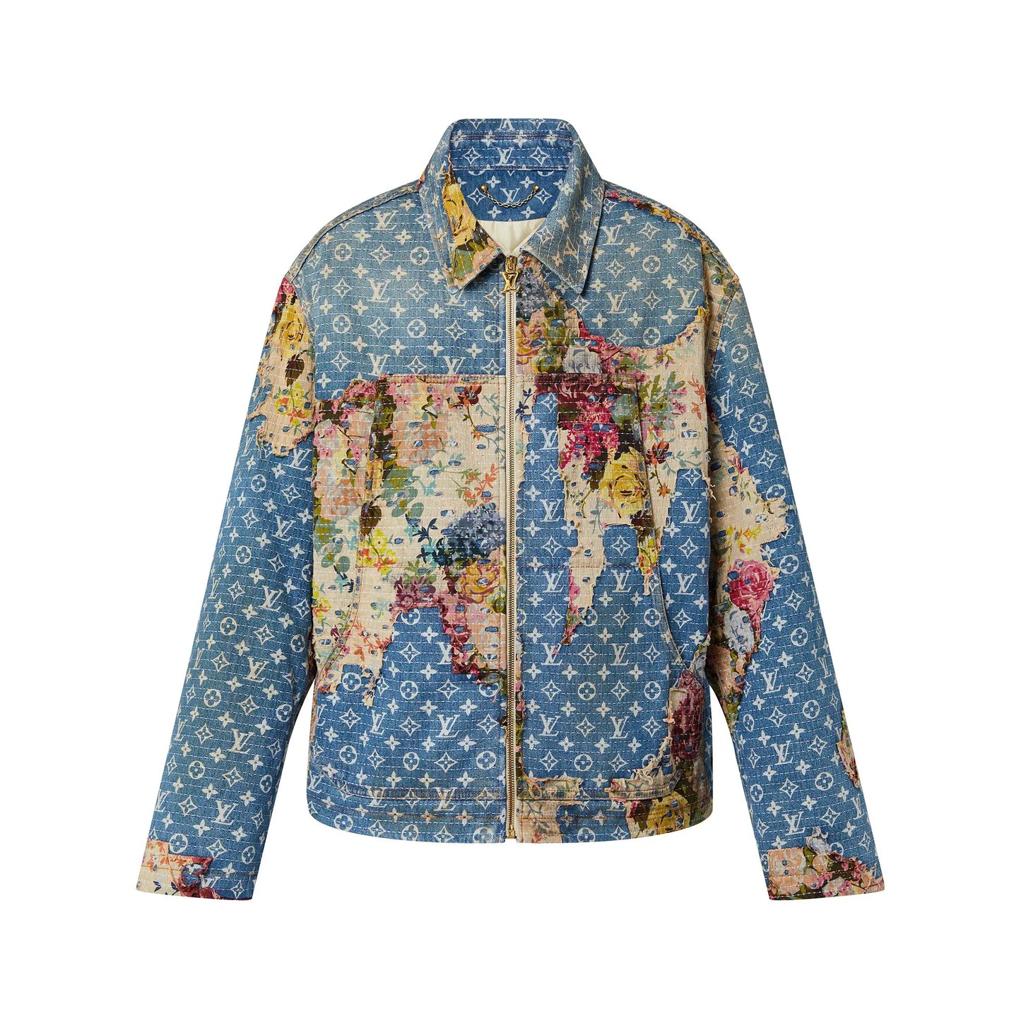 Louis Vuitton LV Destroyed Workwear Denim Jacket