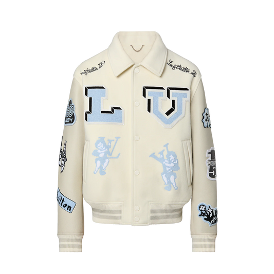 MULTI-PATCHES MIXED LEATHER VARSITY BLOUSON | LOUIS VUITTON
